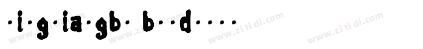 lingxiaogbt bold字体转换